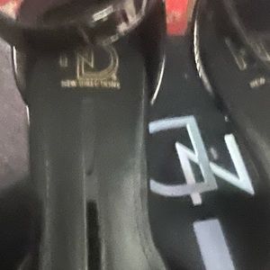 Used low leopard heels black and brown